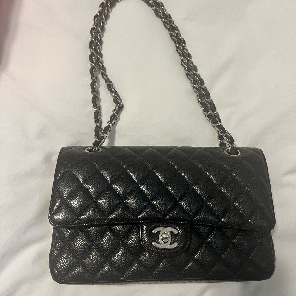Chanel Medium Classic Flap with Silver Hardware- Used